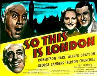 <i>So This Is London</i> (1939 film) 1939 British film