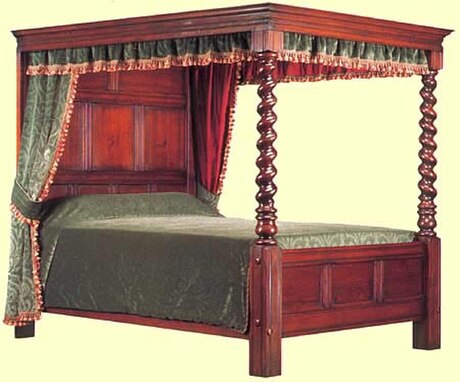 Four-poster bed