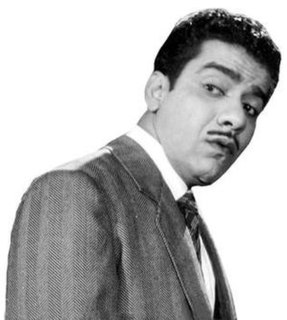 Joseph Panimayadas Chandrababu Rodriguez  (1927–1974) was an Indian film comedian, actor, director, singer and dancer, whose Chaplinesque style on-screen movements and singing style made him popular from the late 1940s to the early 1970s. He had a mastery of the Madras Bashai, a dialect unique to the Madras region.
His slapstick style of comedy has been emulated by subsequent actors. Many of his songs have remained popular.