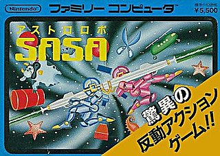 Sasa is an arcade video game released for the MSX1 in 1984 and later for the Family Computer titled as Astro Robo SASA (アストロロボSASA) in 1985.