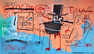 <i>The Guilt of Gold Teeth</i> 1982 painting by Jean-Michel Basquiat