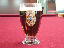 A "Geordie schooner" of Newcastle Brown Ale Geordie Schooner.jpg