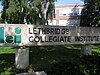 Sign in front of Lethbridge Collegiate Institute