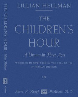 <i>The Childrens Hour</i> (play) play written by Lillian Hellman