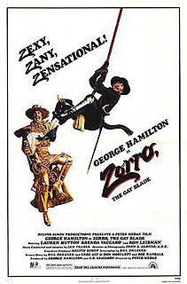 <i>Zorro, The Gay Blade</i> 1981 feature film directed by Peter Medak