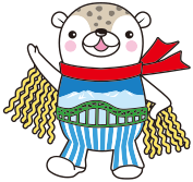 Asappy and Yukkirin, the town's mascots