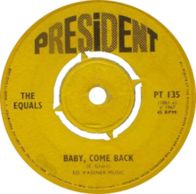 Baby Come Back by the Equals (UK vinyl side A).png