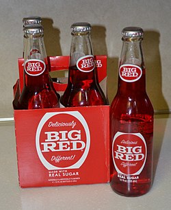 Real Soda of Utah - Big Red Texas Cream- made with real cane sugar-  Delicious & Different all in a glass bottle.