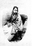 Brahmamoyee Debi (1845-1876) Wife of Durga Mohan Das; (Photograph:1870)