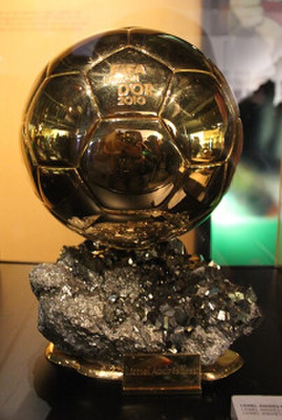 FIFA Ballon d'Or awarded to Messi in 2010