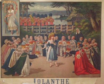 Lithograph from Iolanthe, c. 1883