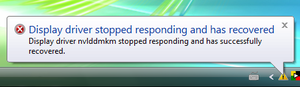 Windows Vista alerting the user of a successful WDDM recovery WDDM-Recovery.png
