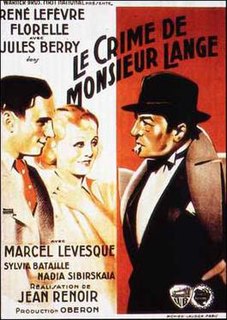 <i>The Crime of Monsieur Lange</i> 1936 film