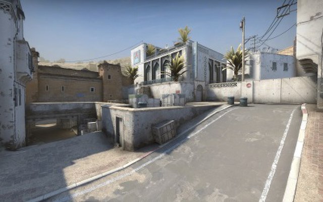 The A Site in Counter-Strike: Global Offensive after the October 2017 update