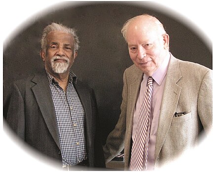 George Sudarshan and Steven Weinberg at Austin.