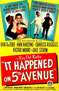 <i>It Happened on 5th Avenue</i> 1947 film by Roy Del Ruth