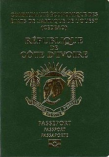 Ivorian passport passport