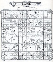 Map of Seward Township - 1914