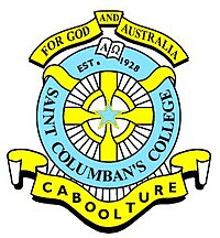 St. Columban's College crest. Source: www.stcolumbanscollege.qld.edu.au (St. Columban's College website)