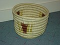Tightly woven basket produced by the Turkana for everyday use.