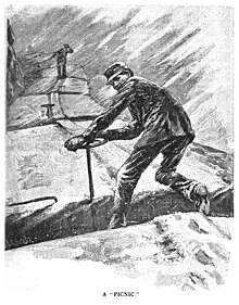 Working atop moving trains in all weather, railroad brakemen performed the most dangerous task in the most dangerous American industry of the 1870s and 1880s. 900801-peckwell-apicnic.jpg