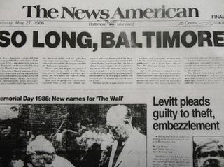 <i>Baltimore News-American</i> Defunct daily newspaper in Maryland, US
