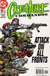 Cover of Creature Commandos #1 (May 2000), art by Scott Eaton and Ray Kryssing. Creatcomm2.png