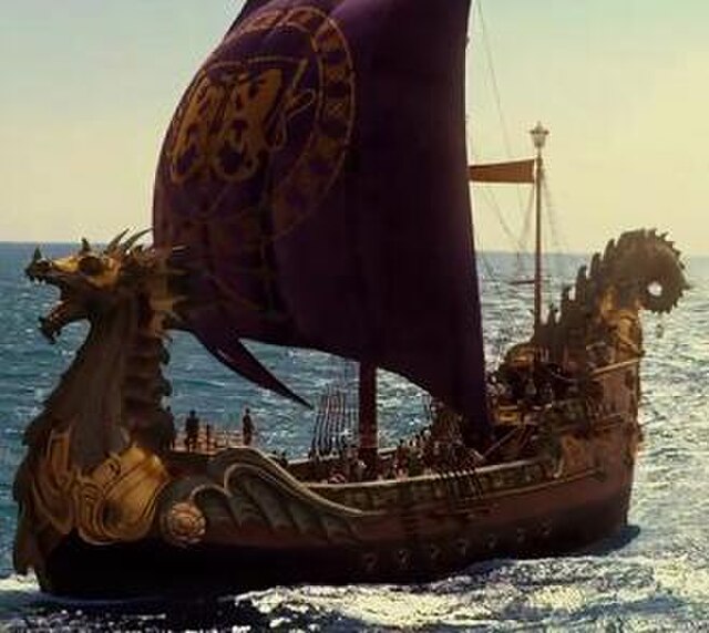 The Dawn Treader as featured in the film