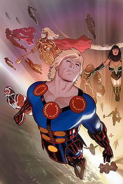 Cover of Eternals (vol. 4) #1 (August 2008) by Daniel Acuña