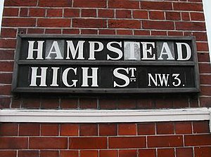 Hampstead High Street sign Hampstead High Street Sign.JPG