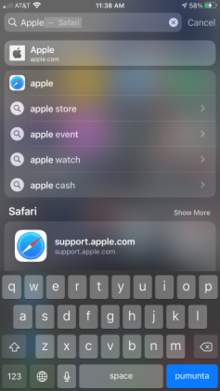 Spotlight in iOS 14 IOS 14 Spotlight.png