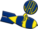 Logo of JRU Heavy Bombers and Lady Bombers