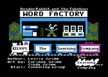 Reader Rabbit version 1.0 (1984) Reader Rabbit version 1.1.png