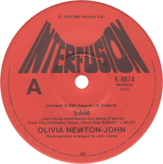 <span class="mw-page-title-main">Sam (Olivia Newton-John song)</span> 1977 single by Olivia Newton-John