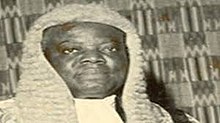 Augustus Molade Akiwumi, Pembicara dari Ghana parliament.jpg