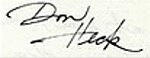 Signature of Don Heck
