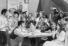La Lunareja (The Moon) 1946 by Bernardo Roca Rey. Features the cast of Matilde Urrutia (seated right) next to Antonio Flores Estrada, Bernardo Roca Rey (left), Maria Rivera. Located in the film Library of Lima. Based on an episode of the war for the emancipation of the Spanish crown. La Lunareja(The Moon) poster.jpg