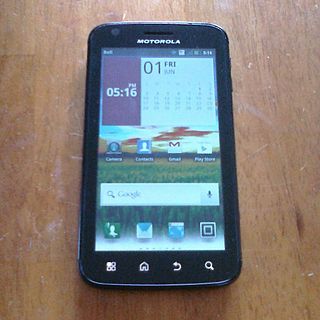 Motorola Atrix 4G Android smartphone developed by Motorola Mobility