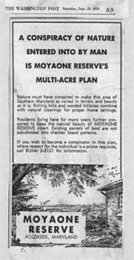 Moyaone Reserve ad