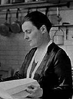 Bernège in her kitchen in 1930