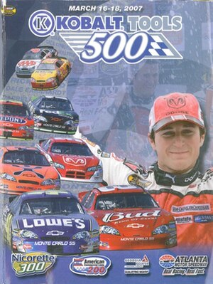 The 2007 Kobalt Tools 500 program cover.