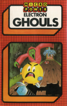 Přední kryt kazety Ghouls (Acorn Electron) .png