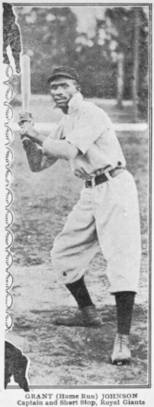 Johnson with the Brooklyn Royal Giants in 1907