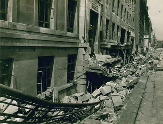 Bomb damage sustained by LSHTM's Keppel Street building on the 10th of May, 1941