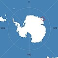 Map of Antarctica indicating location of Mount Elkins