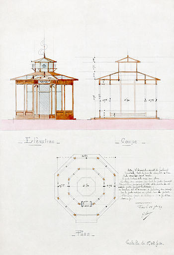 Proposed architectural design for a French mil...