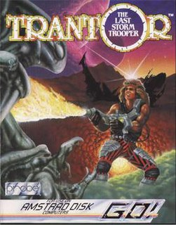 Trantor: The Last Stormtrooper is a video game for the ZX Spectrum, Commodore 64, MSX, Amstrad CPC and Atari ST released by Go! in 1987. A version for MS-DOS was released by KeyPunch Software. It was produced by Probe Software. It was released in Spain by Erbe Software.