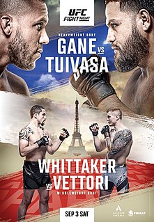 UFC Fight Night: Gane vs. Tuivasa UFC mixed martial arts event in 2022