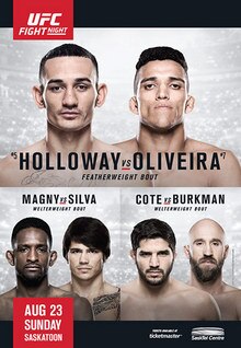 The poster for UFC Fight Night: Holloway vs. Oliveira