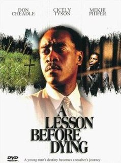 <i>A Lesson Before Dying</i> (film) 1999 film by Joseph Sargent